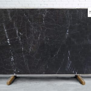 Marble Systems - Pietra Black Polished Marble Slab Random 1 1/4 - SL90950