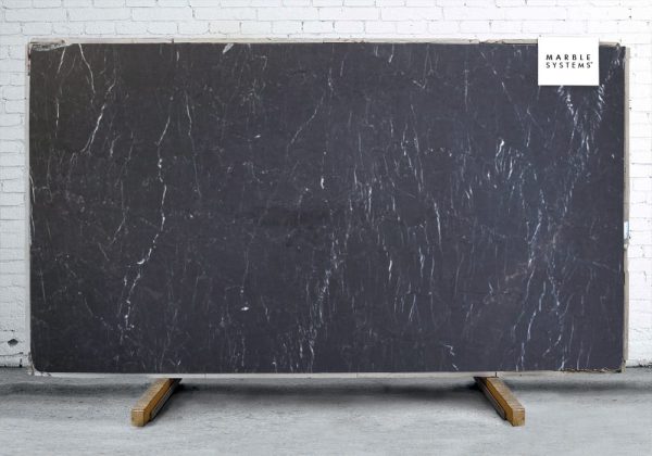 Marble Systems - Pietra Black Honed Marble Slab Random 1 1/4 - SL90951