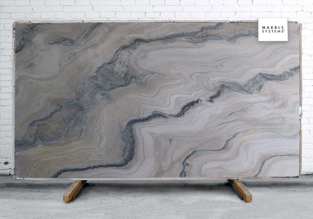 Marble Systems - Royal Macaubas Polished Quartzite Slab Random 1 1/4 - SL90984