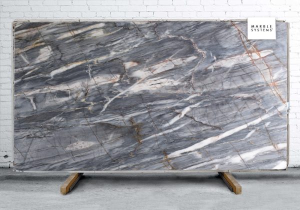 Marble Systems - Blue Sea Polished Quartzite Slab Random 1 1/4 - SL91004