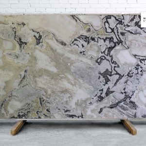 Marble Systems - Dover White Polished Marble Slab Random 1 1/4 - SL91023