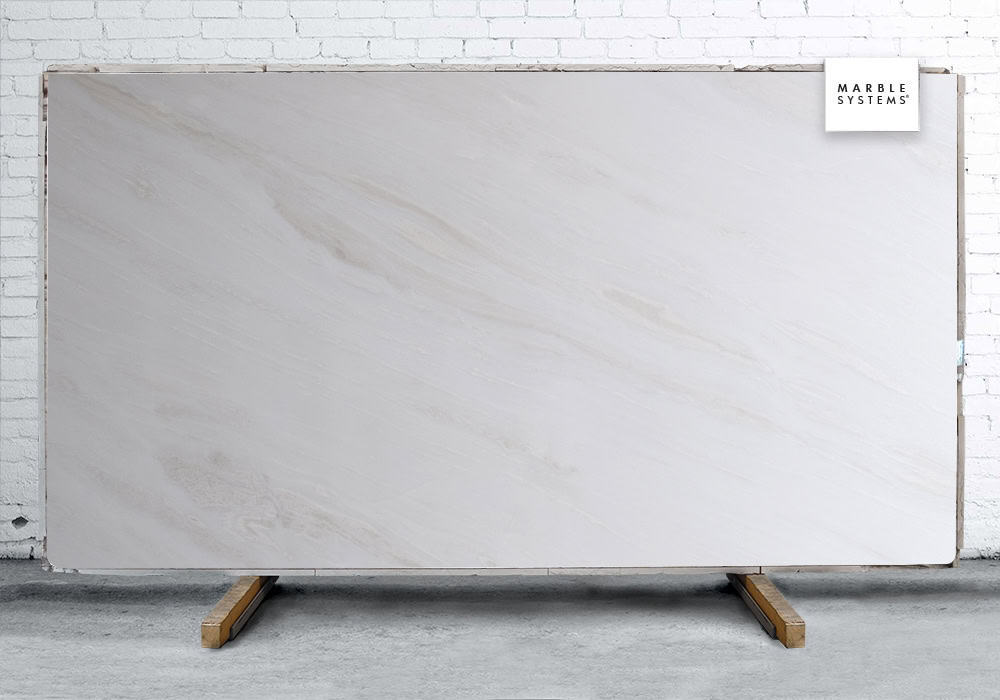 Marble Systems - Bianco Rhino Supreme Polished Marble Slab Random 1 1/4 - SL91040