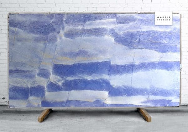 Marble Systems - Azul Boquira Polished Quartzite Slab Random 1 1/4 - SL91049