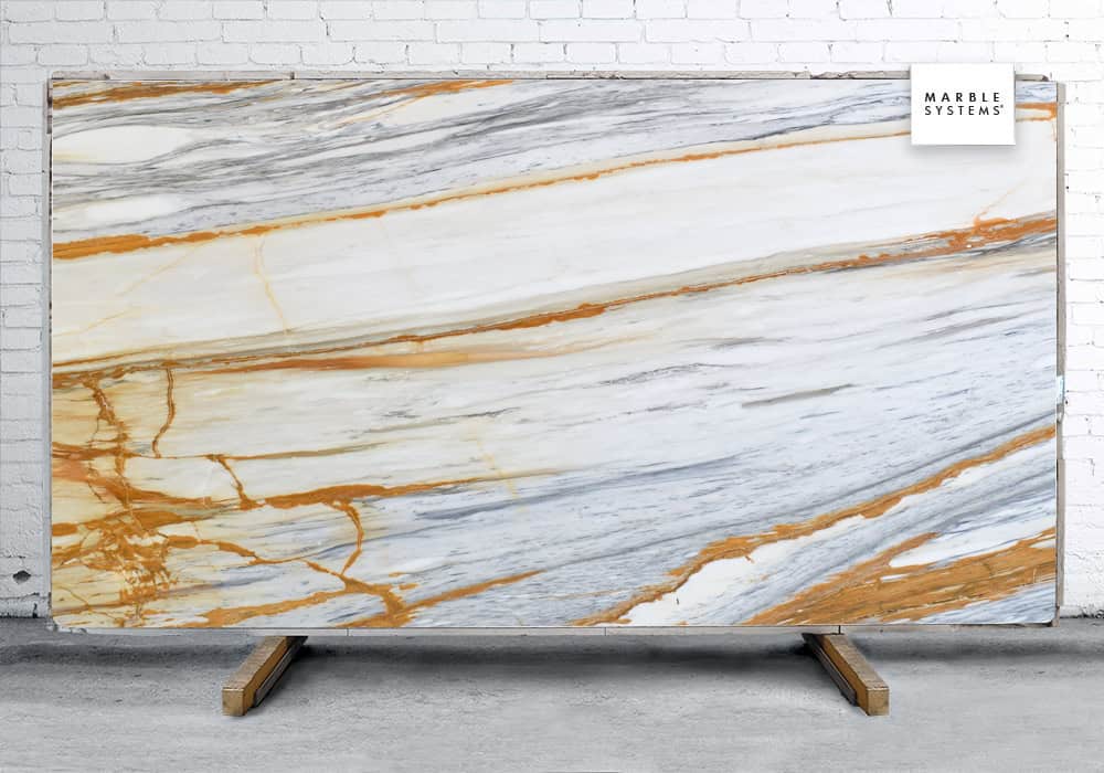 Marble Systems - Vecchia Antico Polished Marble Slab Random 3/4 - SL91106