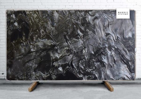 Marble Systems - Fantasy Black Leather Quartzite Slab Random 1 1/4 - SL91111