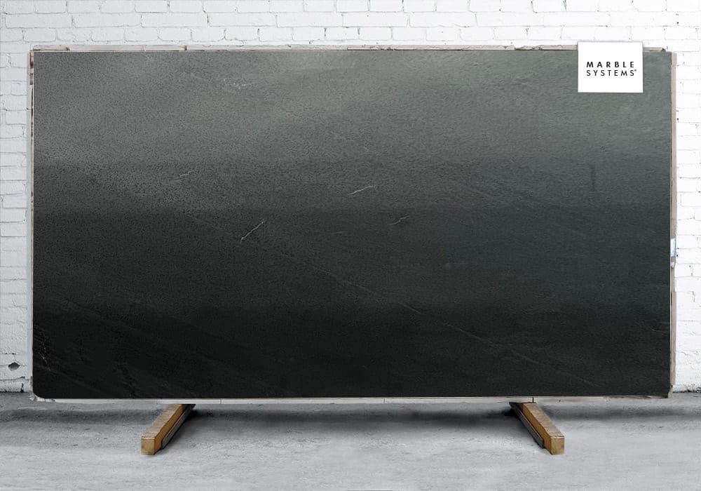 Marble Systems - Black Soho Leather Granite Slab Random 1 1/4 - SL91121