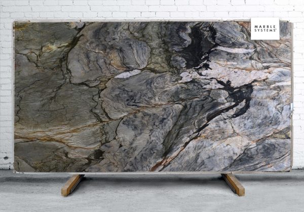 Marble Systems - Tempest Blue Polished Quartzite Slab Random 1 1/4 - SL91137