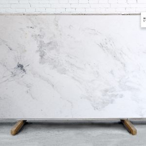 Marble Systems - Glorious White Polished Marble Slab Random 1 1/4 - SL91142