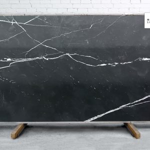 Marble Systems - Negro Marquina Supreme Polished Marble Slab Random 1 1/4 - SL91158