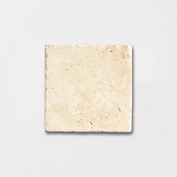 Marble Systems - Ivory Tumbled Travertine Tile 4x4 - TL10367