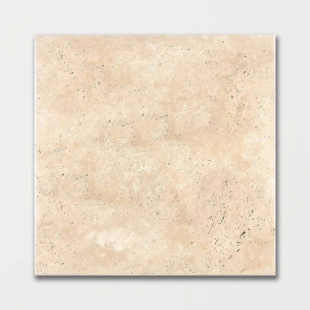 Marble Systems - Ivory Antiqued Travertine Tile 18x18 - TL11558