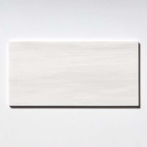 Marble Systems - Snow White Honed Marble Tile 6x12 - TL17742