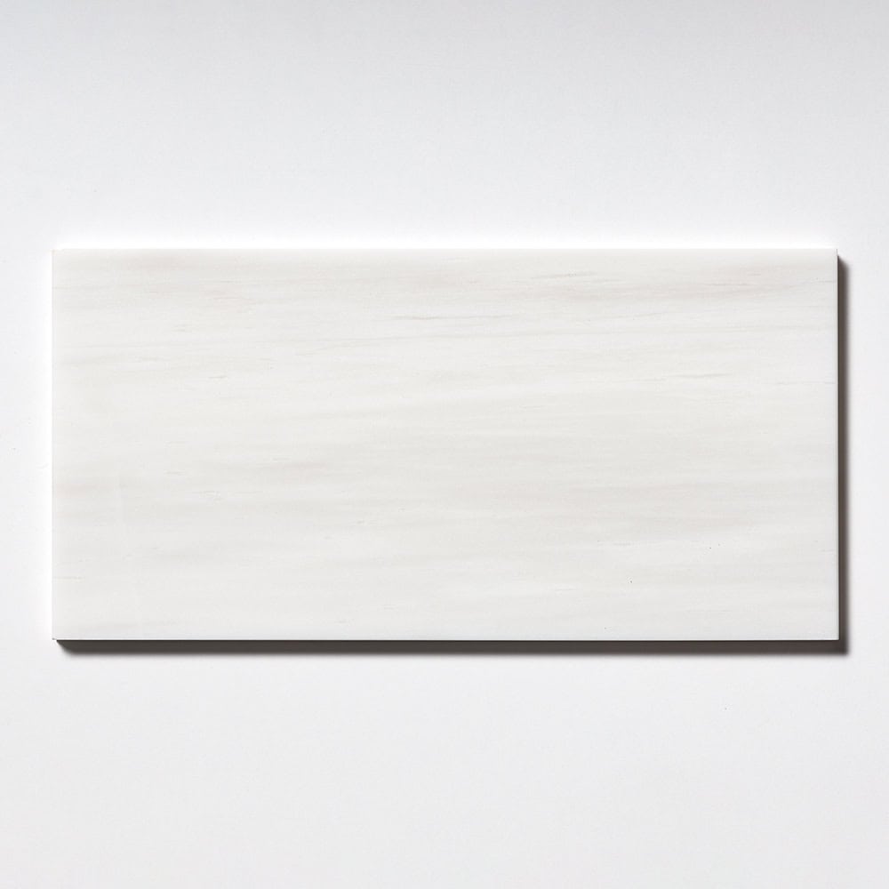 Marble Systems - Snow White Honed Marble Tile 6x12 - TL17742