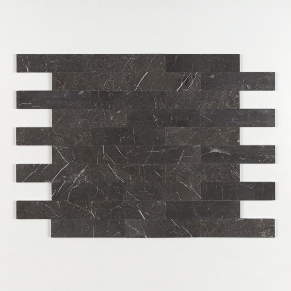 Iris Black Honed Marble Tile 3x12 - TL19225 - Image 2