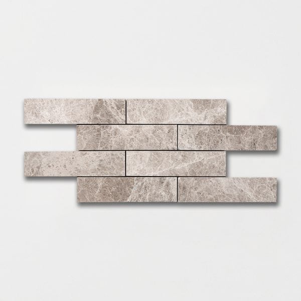 Silver Shadow Honed Subway Marble Tile 2x8 - TL20025 - Image 2