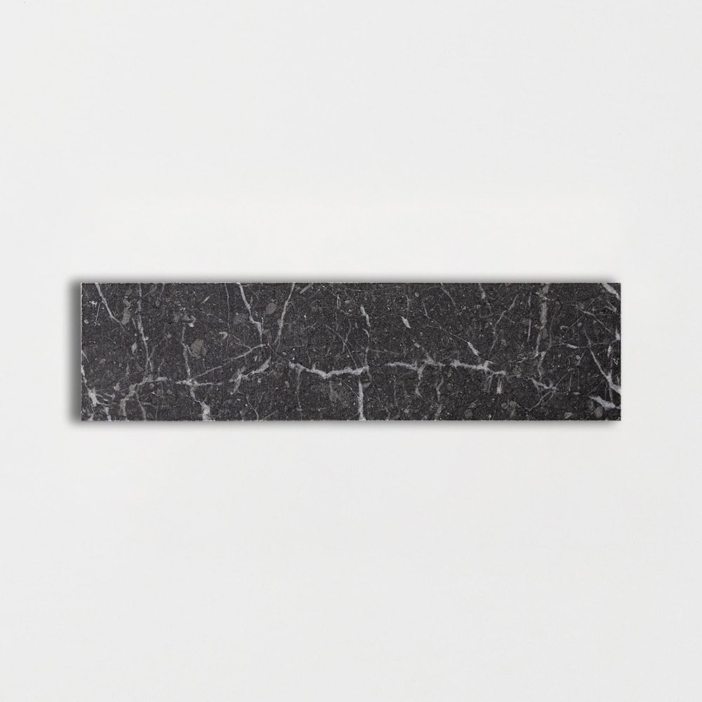 Marble Systems - Iris Black Polished Subway Marble Tile 2x8 - TL20035