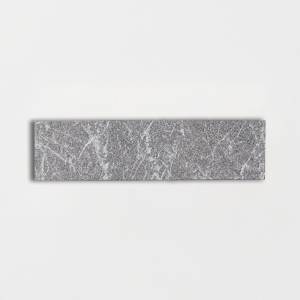 Marble Systems - Iris Black Leather Subway Marble Tile 2x8 - TL20036