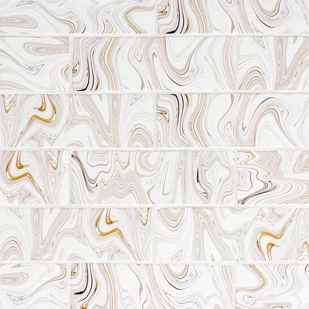 Marble Systems - Sedona Glossy Subway Ceramic Tile 3x9 - TL80426