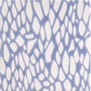 Marble Systems - Soft Sea Blue Glossy Fishnet Galore Ceramic Tile 6x6 - TL80434