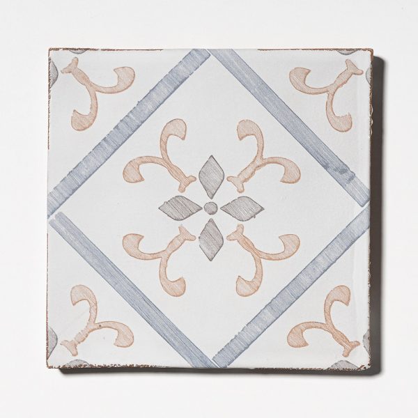 Marble Systems - Tudor Flourish Matte Ceramic Tile 6x6 - TL80652