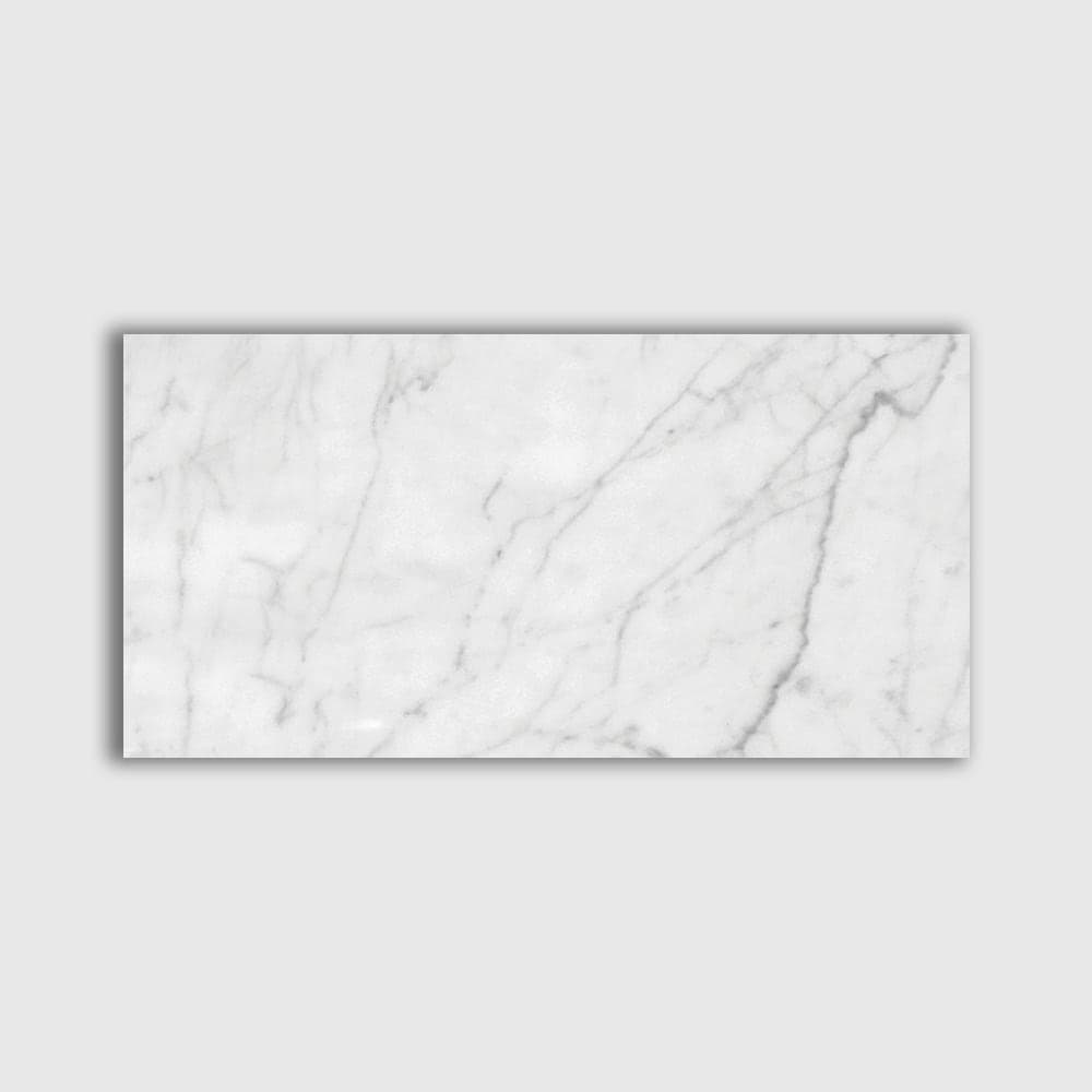 Marble Systems - White Carrara Honed Marble Tile 12x24 - TL90435