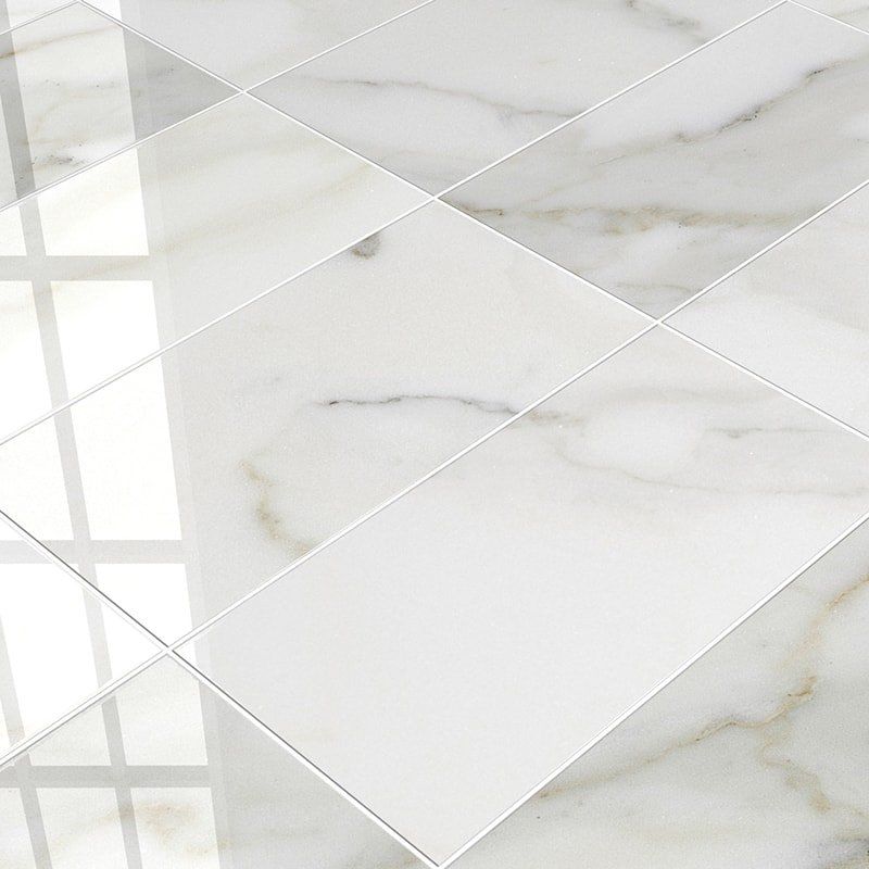 Marble Systems - Calacatta Gold Extra Polished Marble Tile 12x24 - TL90460