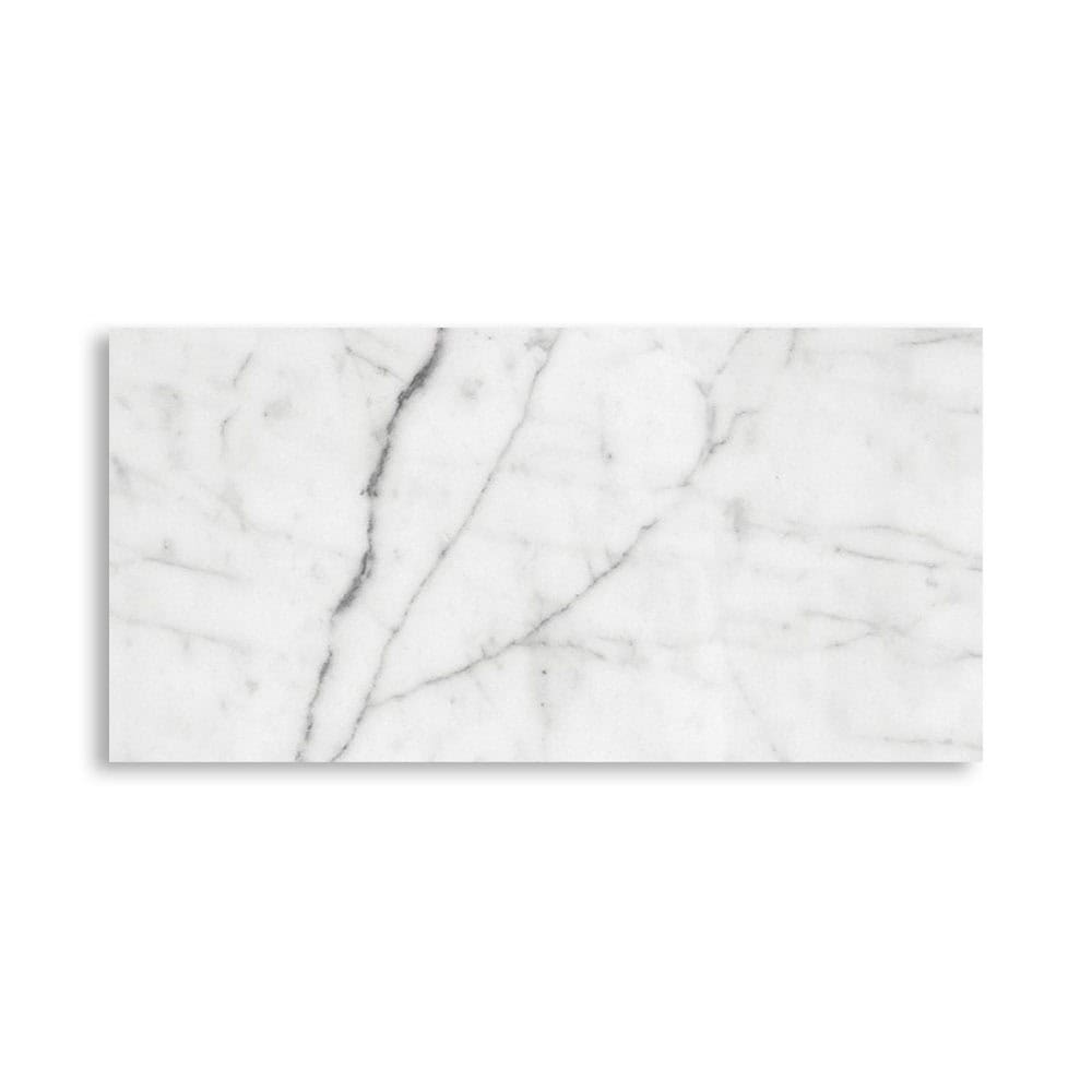 Marble Systems - White Carrara Honed Marble Tile 2 3/4x5 1/2 - TL90635