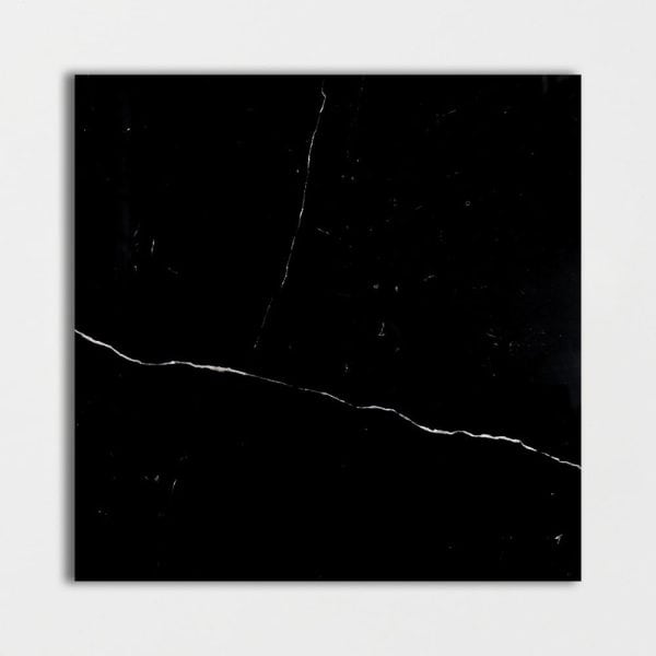 Marble Systems - Black Polished Marble Tile 18x18 - TL90747