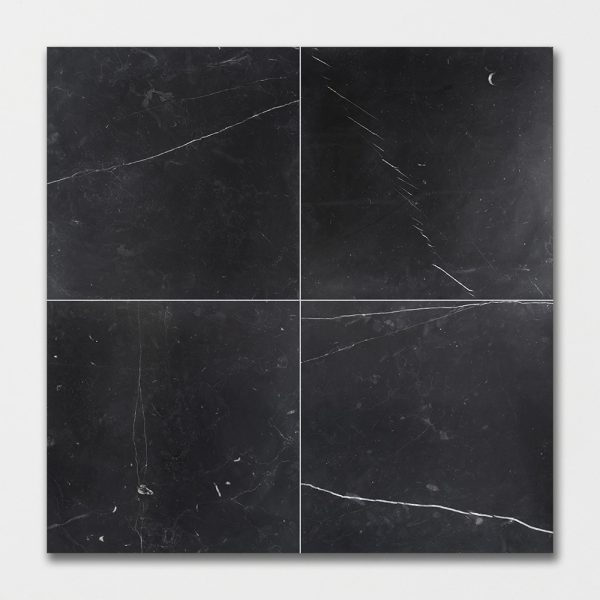 Black Honed Marble Tile 18x18 - TL90748 - Image 2