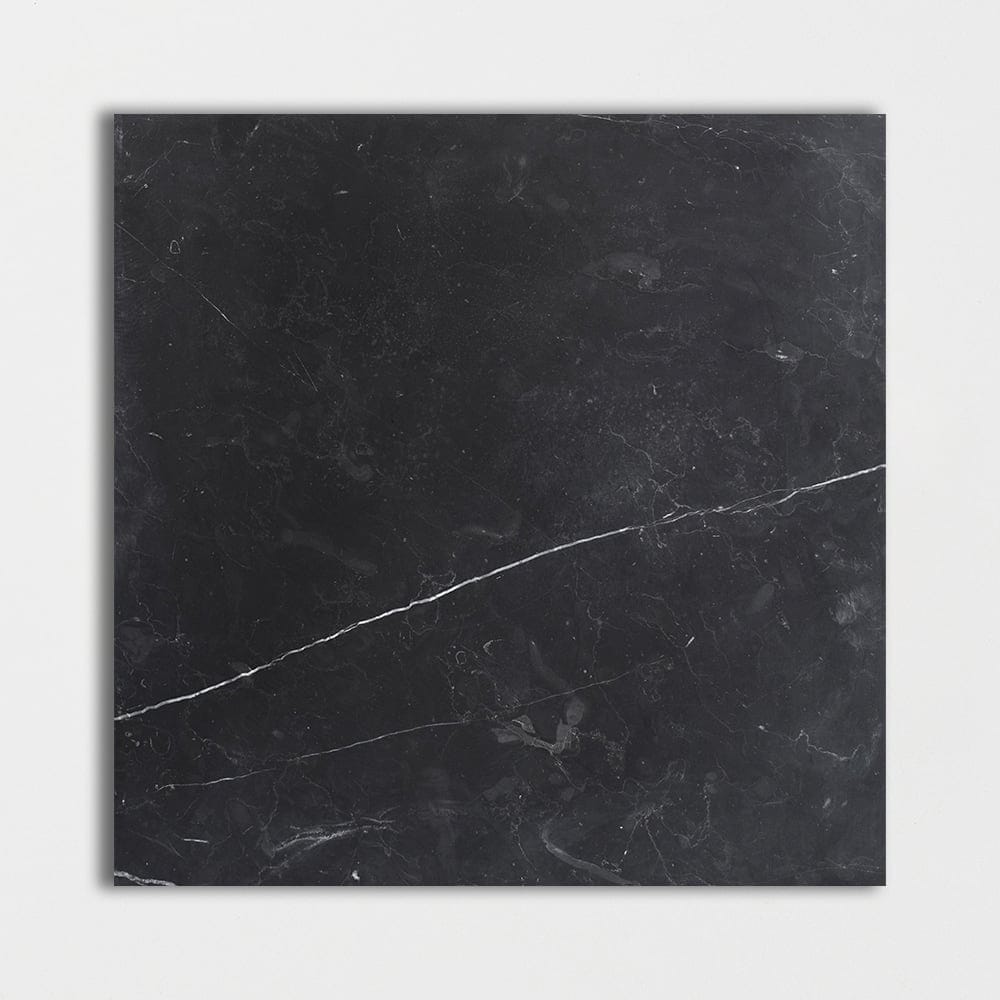 Marble Systems - Black Honed Marble Tile 18x18 - TL90748