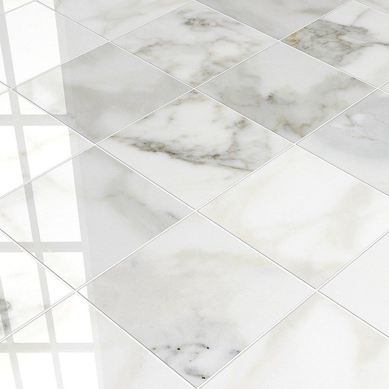 Marble Systems - Calacatta Gold Honed Marble Tile 12x12 - TL90760