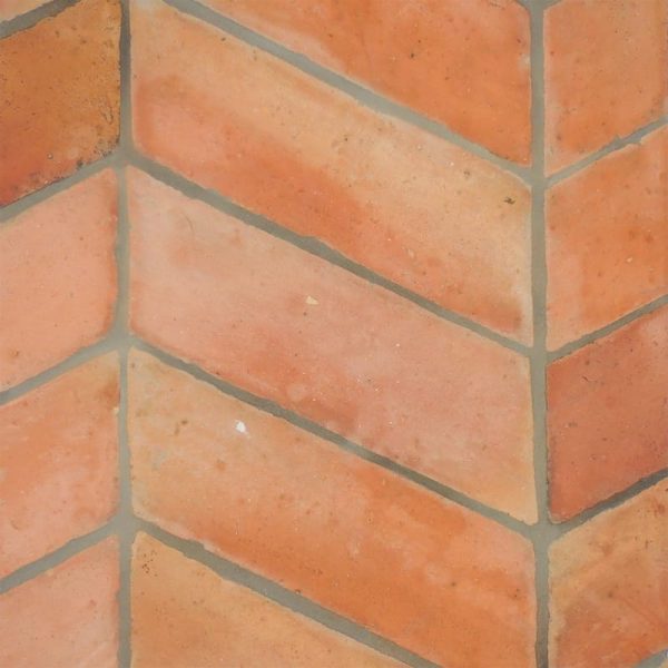 Marble Systems - Cotto Med Natural Chevron Terracotta Tile 4x12 - TL90807