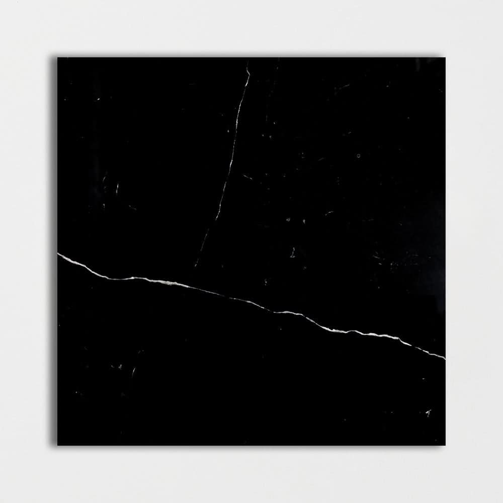 Marble Systems - Black Polished Marble Tile 18x18 - TL90892