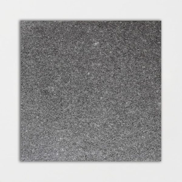 Marble Systems - Absolute Black Extra Flamed Granite Tile 12x12 - TL91024