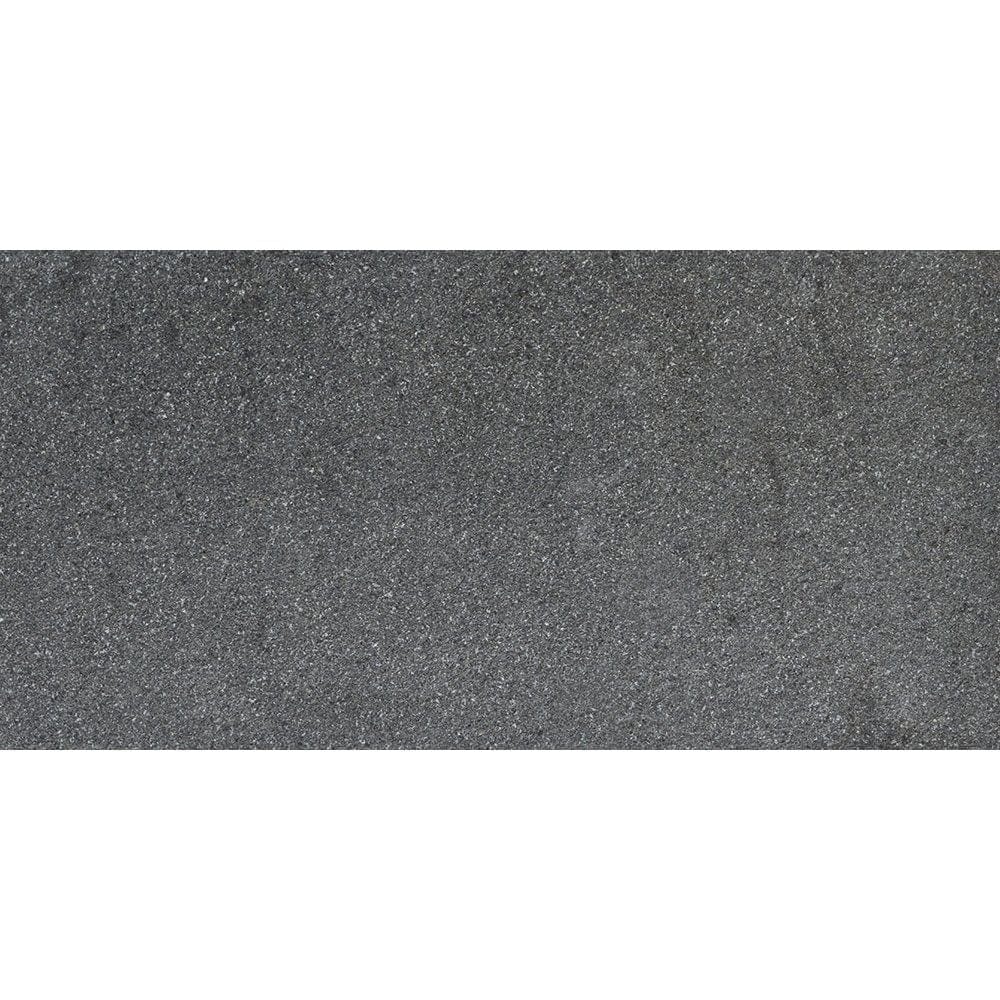 Marble Systems - Absolute Black Extra Flamed Granite Tile 12x24 - TL91025