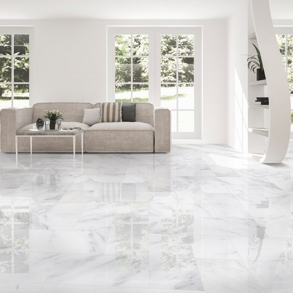 Calacatta Bella Polished Marble Tile 12x24 - TL91078 - Image 2