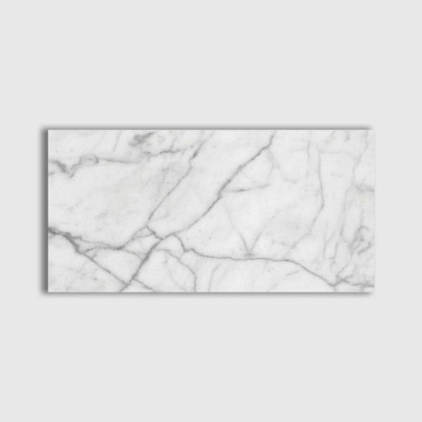 Marble Systems - White Carrara Polished Marble Tile 6x12 - TL91147