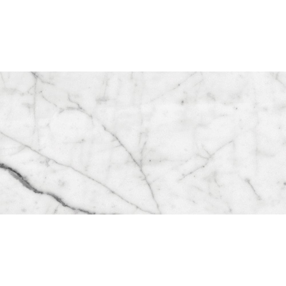 Marble Systems - White Carrara Honed Marble Tile 6x12 - TL91148