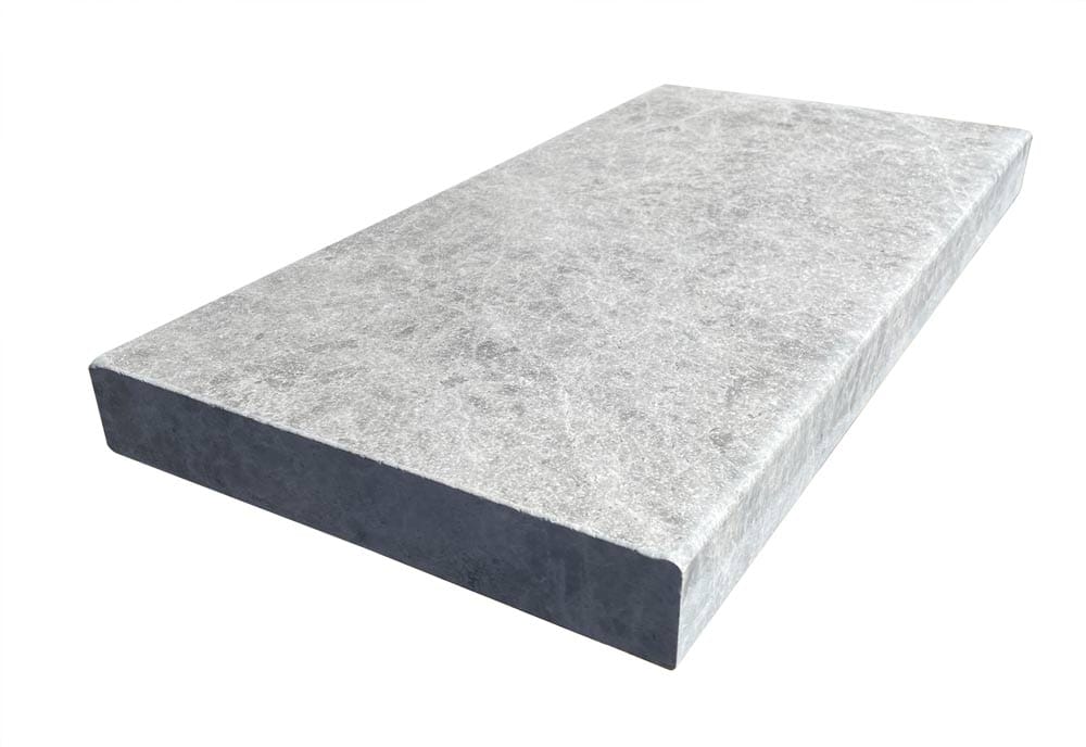 Tundra Marble Leathered Modern Pool Coping - Icontile - PC51201224M