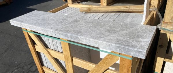 Tundra Marble Leathered Modern Pool Coping  - PC51201224M - Image 2