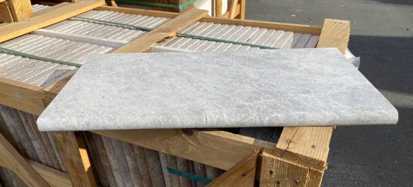 Tundra Marble Leathered Bullnose Single Sided Pool Coping  - PC51201224 - Image 2