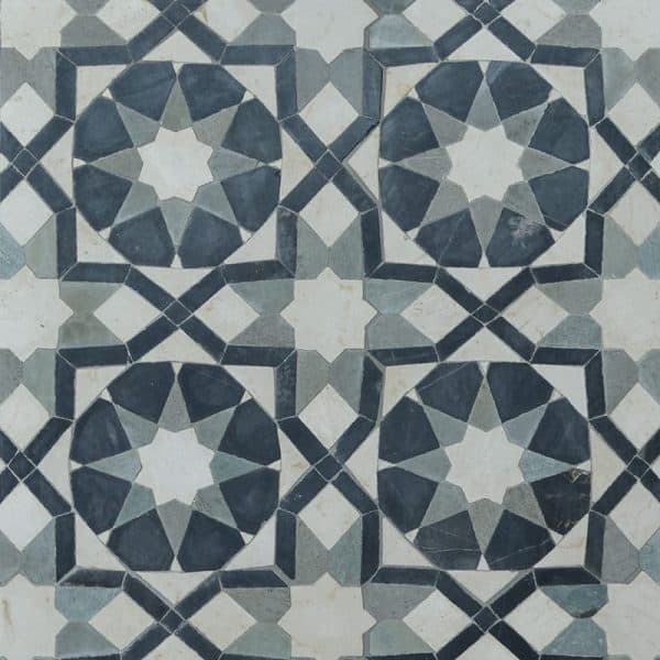 Marble Systems - Farah Honed Limestone Mosaic 11x11 - WBA10054