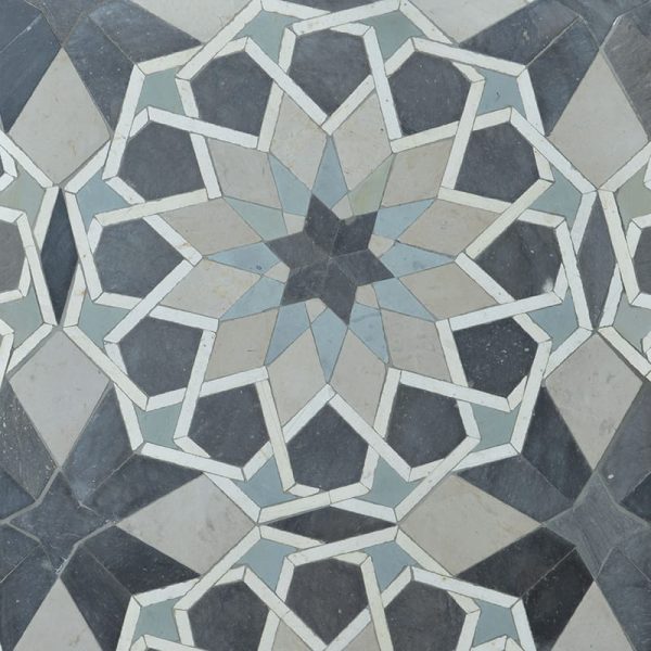 Marble Systems - Laila Honed Limestone Mosaic 10x10 - WBA10055