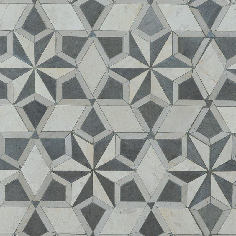 Marble Systems - Sabrina Honed Limestone Mosaic 10x12 - WBA10056