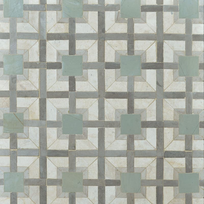 Marble Systems - Esma Honed Limestone Mosaic 10x10 - WBA10061