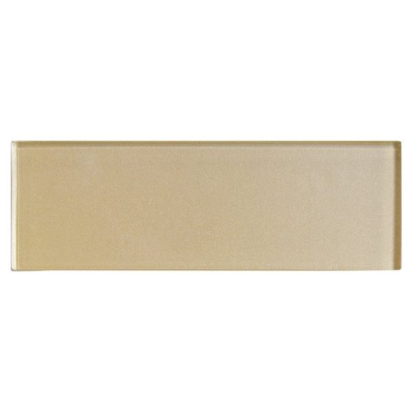 Marble Systems - Citron Metallic Subway Glass Tile 3x9 - WCG10035