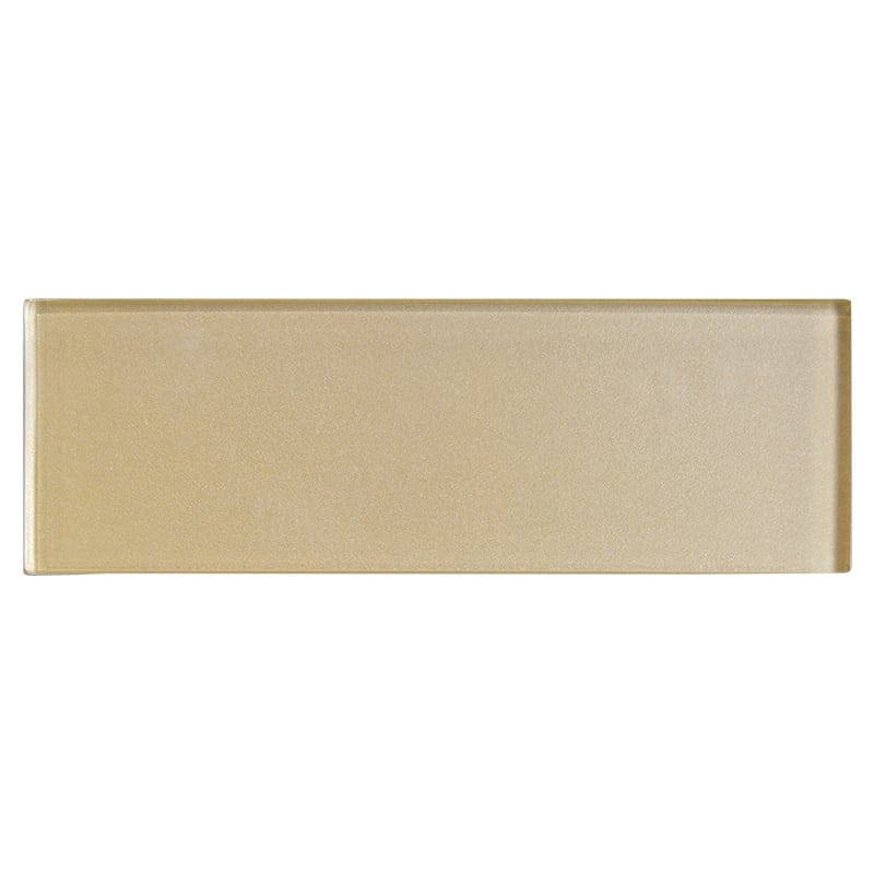 Marble Systems - Citron Metallic Subway Glass Tile 3x9 - WCG10035