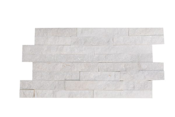 White Quartz 6 x 18 Splitface Ledger Panel Corner #LPC64618SF  - LPC64624SF - Image 2