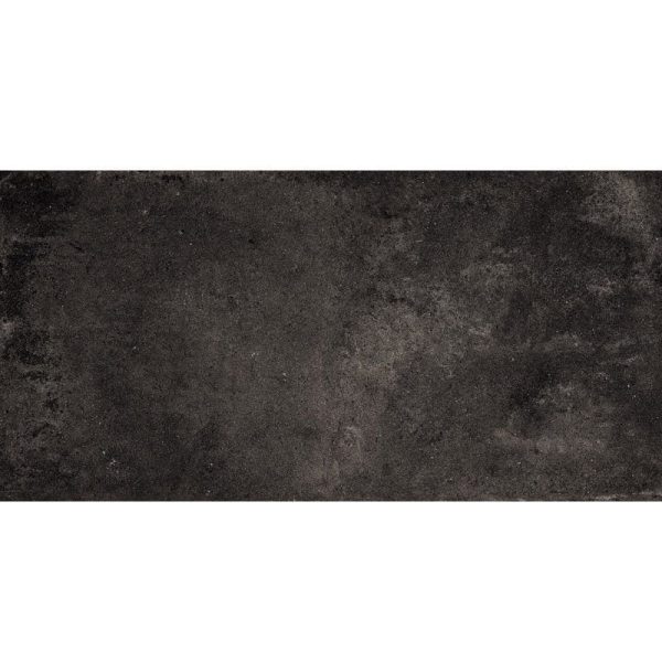 Marble Systems - Weathered Black Matte Concrete Look Porcelain Tile 12x24 - WIS11841