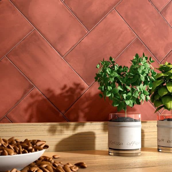 Red Matte Ceramic Tile 4x8 - WIS12207 - Image 2